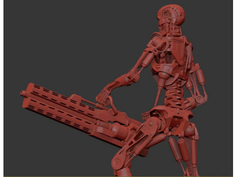 O TERMINADOR T-800 V2 Modelo de Impressão 3D
