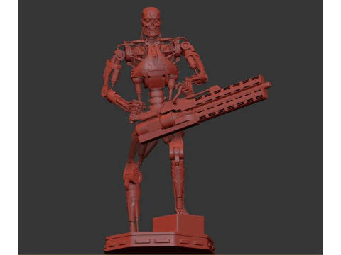 O TERMINADOR T-800 V2 Modelo de Impressão 3D
