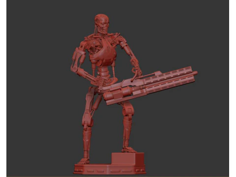 O TERMINADOR T-800 V2 Modelo de Impressão 3D