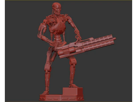 O TERMINADOR T-800 V2 Modelo de Impressão 3D