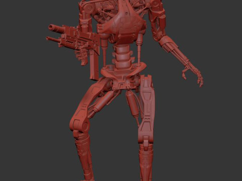 T-800 Terminator 2 Judgment Day V3 High Detal 3D Print Model