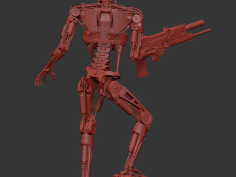T-800 Terminator 2 Judgment Day V3 High Detal 3Dプリントモデル