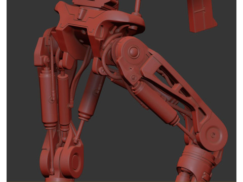 T-800 Terminator 2 Judgment Day V3 High Detal 3Dプリントモデル