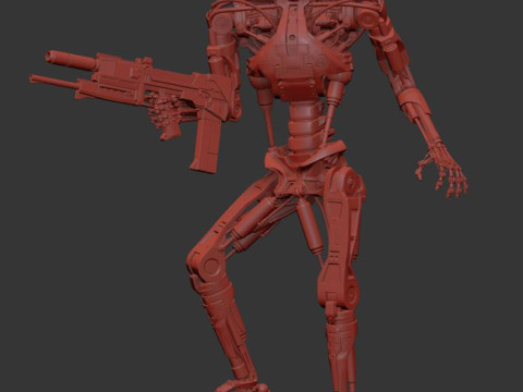 T-800 Terminator 2 Judgment Day V3 High Detal 3Dプリントモデル