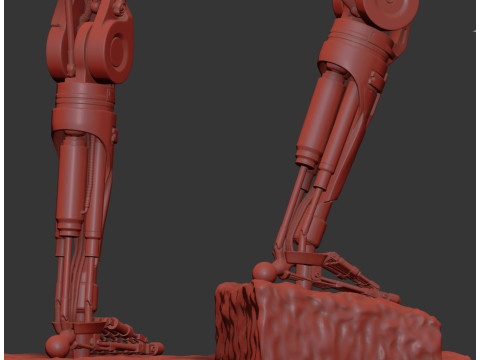 T-800 Terminator 2 Judgment Day V3 High Detal 3Dプリントモデル