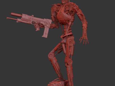 T-800 Terminator 2 Judgment Day V3 High Detal 3Dプリントモデル