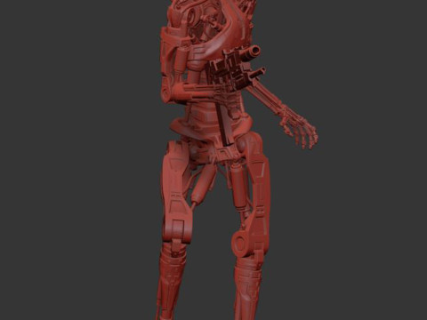 T-800 Terminator 2 Judgment Day V3 High Detal 3Dプリントモデル