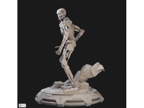 Terminator T-800 Endoskeleton T1 V2 3D-printmodel