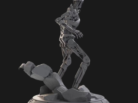 Terminator T-800 Endoskeleton T1 V2 3D-printmodel