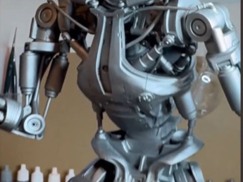 Terminator T-800 Endoskeleton T1 V2 3D-printmodel
