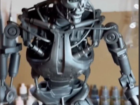 Terminator T-800 Endoskeleton T1 V2 3D-printmodel