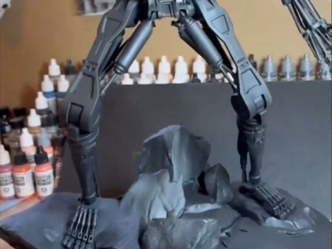 Terminator T-800 Endoskeleton T1 V2 3D-printmodel