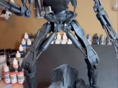 Terminator T-800 Endoskeleton T1 V2 3D-printmodel