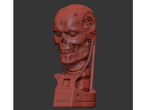 T-800 Skull Terminator 2 Judgment Day V3 Replica 3D प्रिंट मॉडल