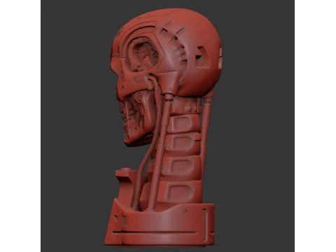 R&eacute;plica T-800 Skull Terminator 2 do Dia do Julgamento V3 Modelo de Impressão 3D