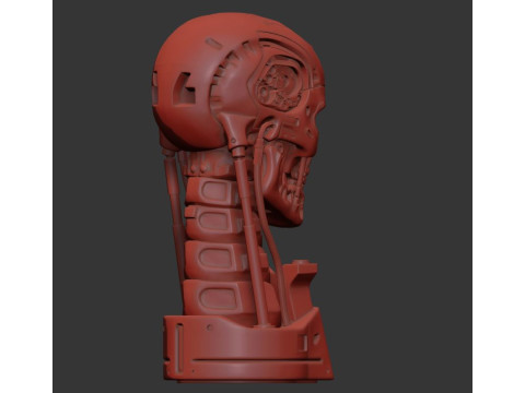 T-800 Skull Terminator 2 Judgment Day V3 Replica 3D प्रिंट मॉडल