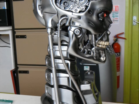 T-800 Skull Terminator 2 Judgment Day V3 Replica 3D प्रिंट मॉडल