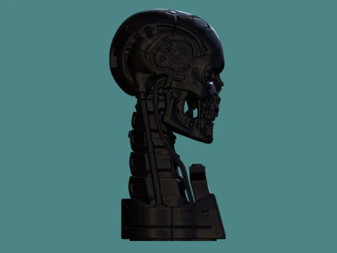 R&eacute;plica T-800 Skull Terminator 2 do Dia do Julgamento V3 Modelo de Impressão 3D