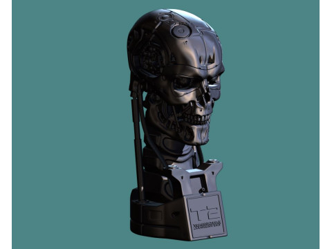 T-800 Skull Terminator 2 Judgment Day V3 Replica 3D प्रिंट मॉडल
