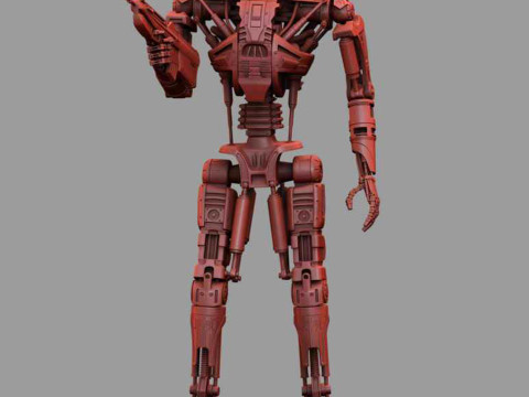 T-600 Terminator Salvation Model Cetak 3D