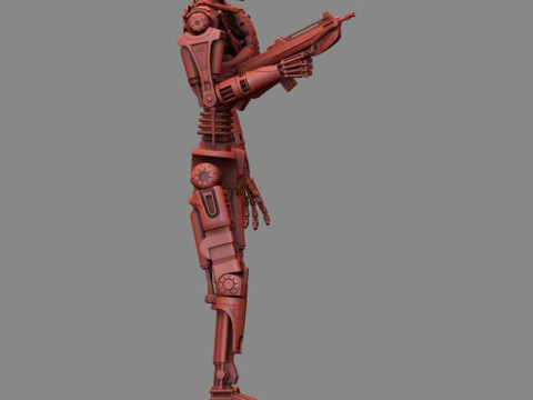 T-600 Terminator Salvation Model Cetak 3D