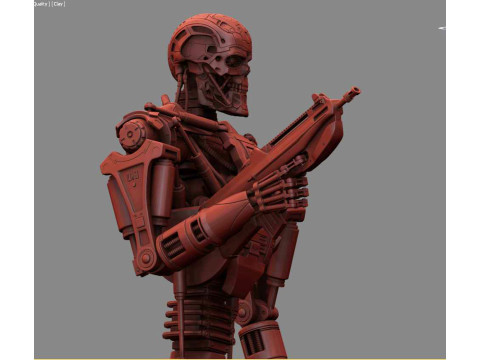 T-600 Terminator Salvation Model Cetak 3D