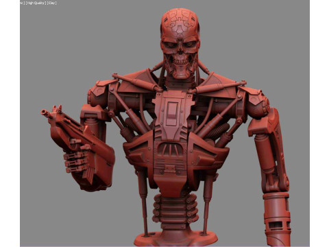 T-600 Terminator Salvation Model Cetak 3D