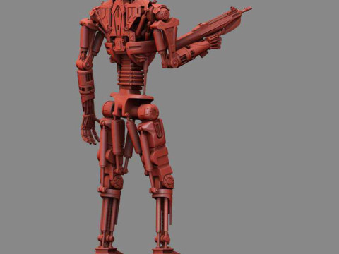 T-600 Terminator Salvation Model Cetak 3D