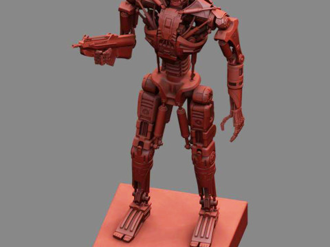 T-600 Terminator Salvation Model Cetak 3D