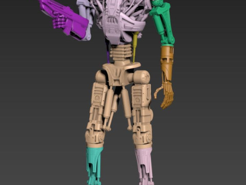 T-600 Terminator Salvation Model Cetak 3D