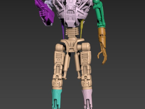 T-600 Terminator Salvation Model Cetak 3D