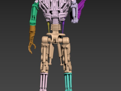 T-600 Terminator Salvation Model Cetak 3D