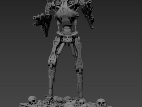 Terminator T-800 Endoskeleton 3D Print Model