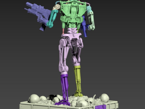 Terminator T-800 Endoskeleton 3D Принт Модель