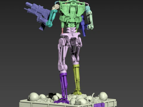 Terminator T-800 Endoskeleton 3D Print Model