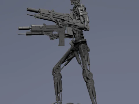 Terminator T-800 Endoskeleton 3D Print Model