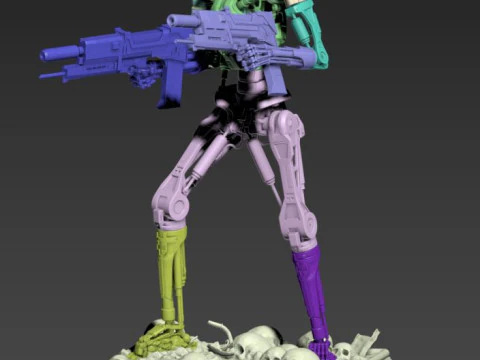 Terminator T-800 Endoskeleton 3D Print Model