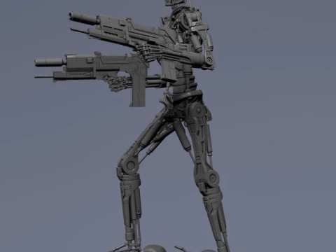 Terminator T-800 Endoskeleton 3D Print Model