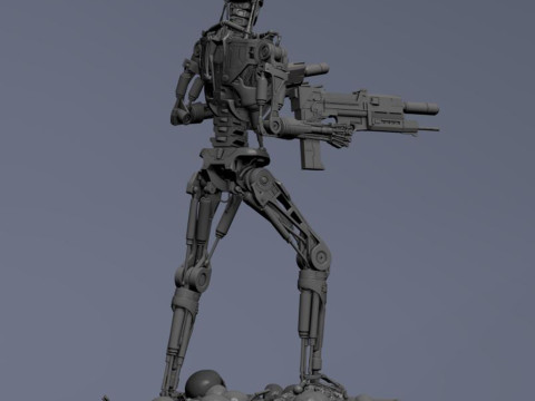 Terminator T-800 Endoskeleton 3D Принт Модель