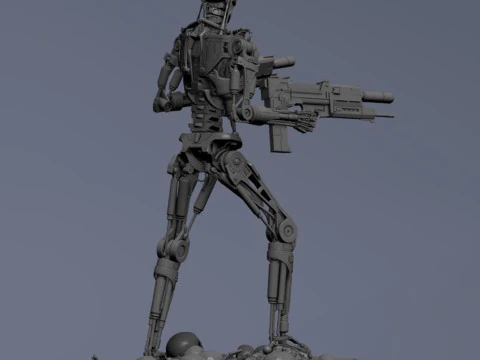 Terminator T-800 Endoskeleton 3D Print Model