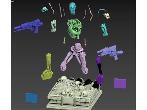 Terminator T-800 Endoskeleton 3D Принт Модель