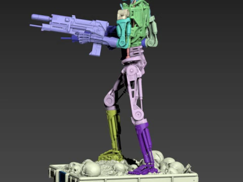 Terminator T-800 Endoskeleton 3D Print Model