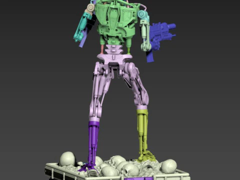 Terminator T-800 Endoskeleton 3D Print Model