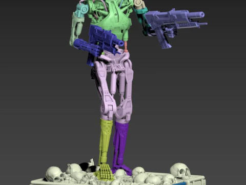 Terminator T-800 Endoskeleton 3D Print Model