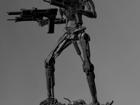 Terminator T-800 Endoskeleton 3D Print Model