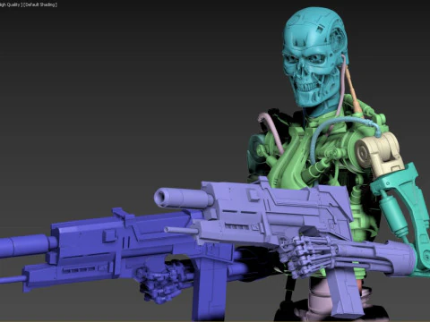 Terminator T-800 Endoskeleton 3D Print Model