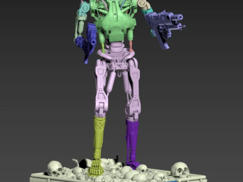 Terminator T-800 Endoskeleton 3D Print Model