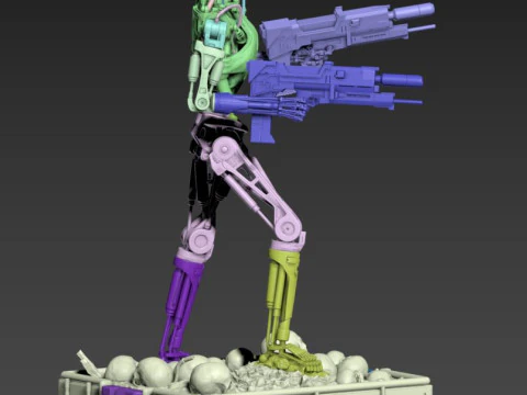 Terminator T-800 Endoskeleton 3D Print Model