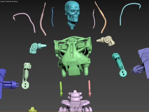 Terminator T-800 Endoskeleton 3D Print Model