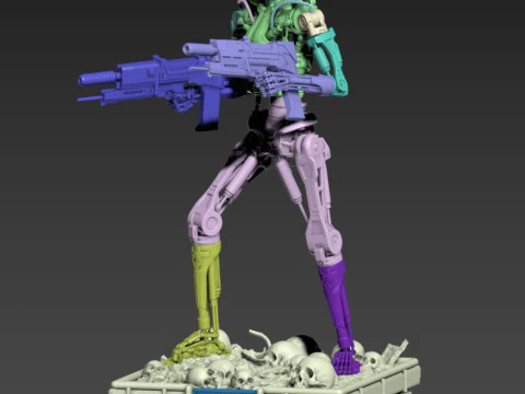 Terminator T-800 Endoskeleton 3D Print Model